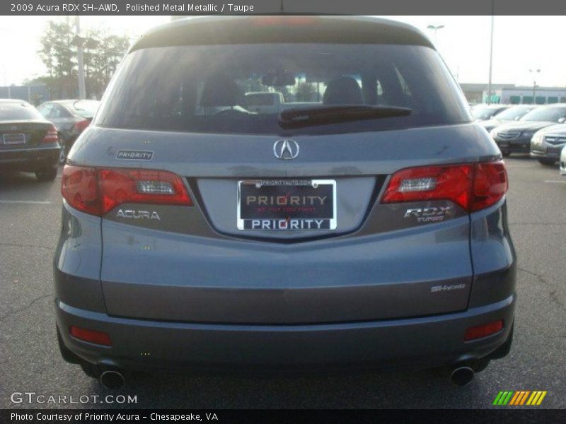 Polished Metal Metallic / Taupe 2009 Acura RDX SH-AWD