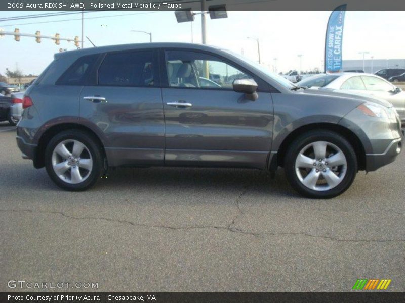 Polished Metal Metallic / Taupe 2009 Acura RDX SH-AWD