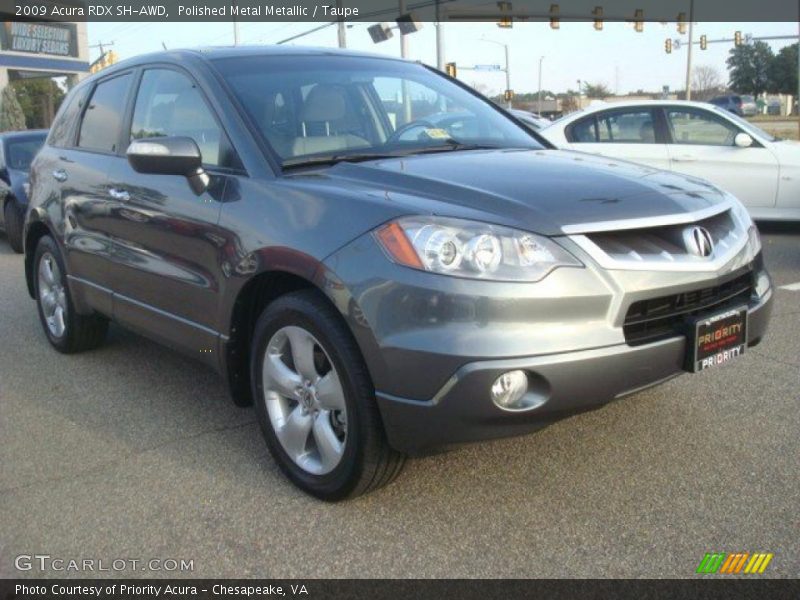 Polished Metal Metallic / Taupe 2009 Acura RDX SH-AWD