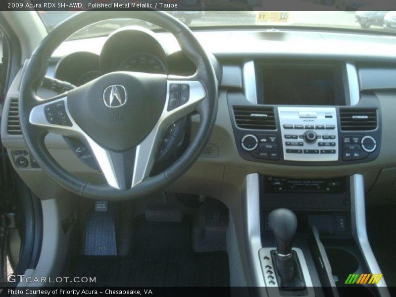 Polished Metal Metallic / Taupe 2009 Acura RDX SH-AWD