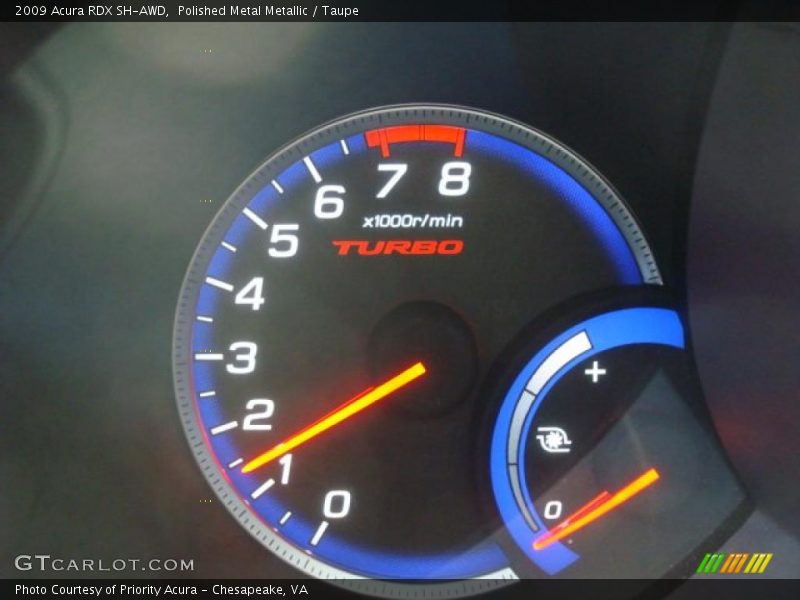 Polished Metal Metallic / Taupe 2009 Acura RDX SH-AWD