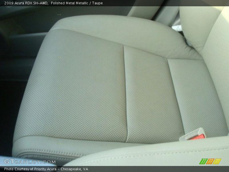 Polished Metal Metallic / Taupe 2009 Acura RDX SH-AWD