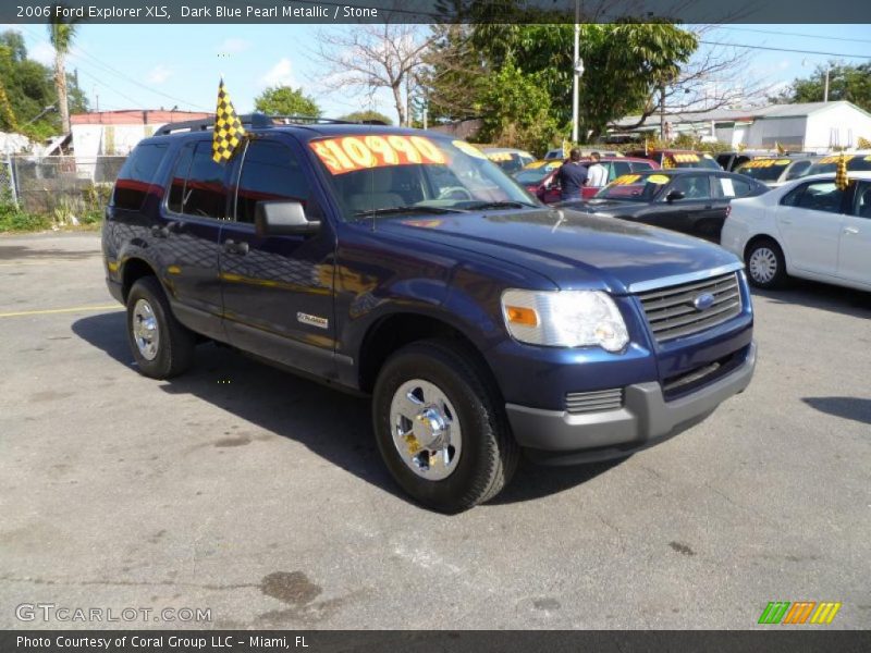 Dark Blue Pearl Metallic / Stone 2006 Ford Explorer XLS