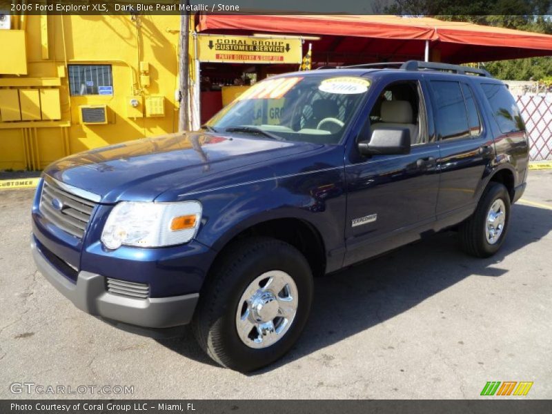 Dark Blue Pearl Metallic / Stone 2006 Ford Explorer XLS