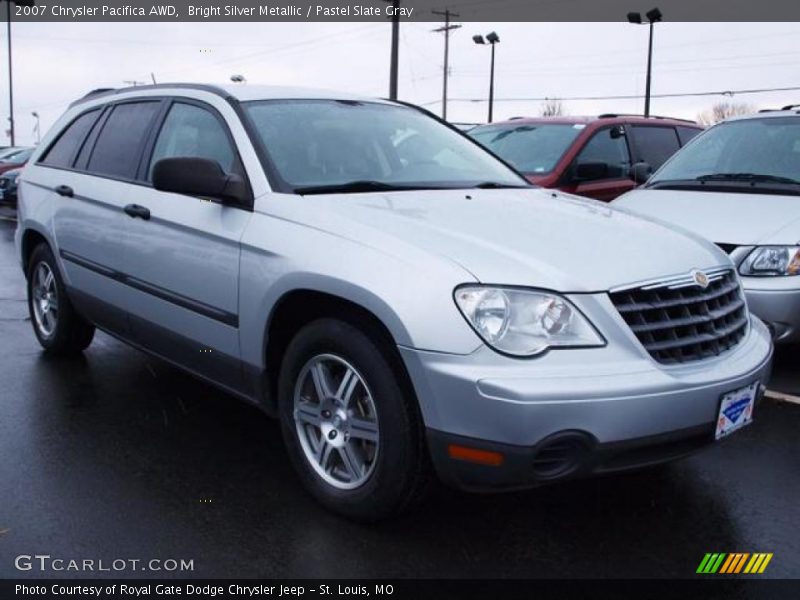 Bright Silver Metallic / Pastel Slate Gray 2007 Chrysler Pacifica AWD