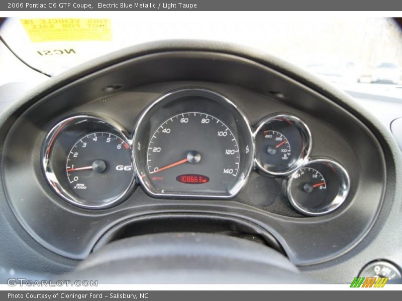  2006 G6 GTP Coupe GTP Coupe Gauges