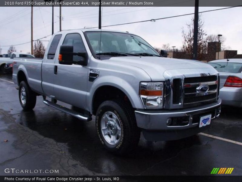 Front 3/4 View of 2010 F350 Super Duty FX4 SuperCab 4x4