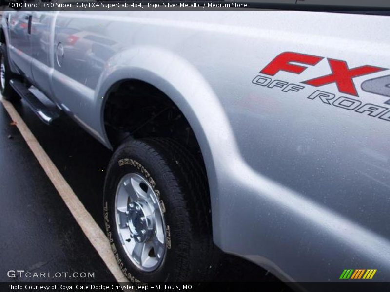 Ingot Silver Metallic / Medium Stone 2010 Ford F350 Super Duty FX4 SuperCab 4x4