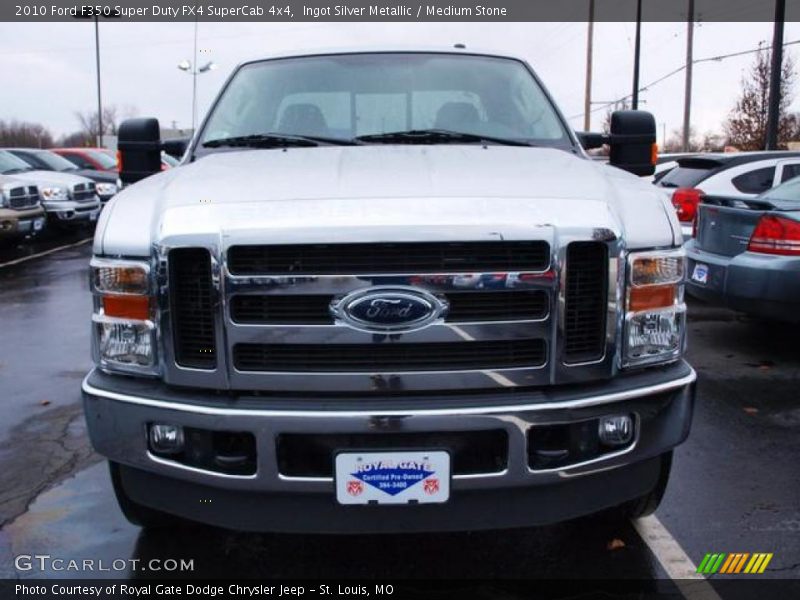 Ingot Silver Metallic / Medium Stone 2010 Ford F350 Super Duty FX4 SuperCab 4x4