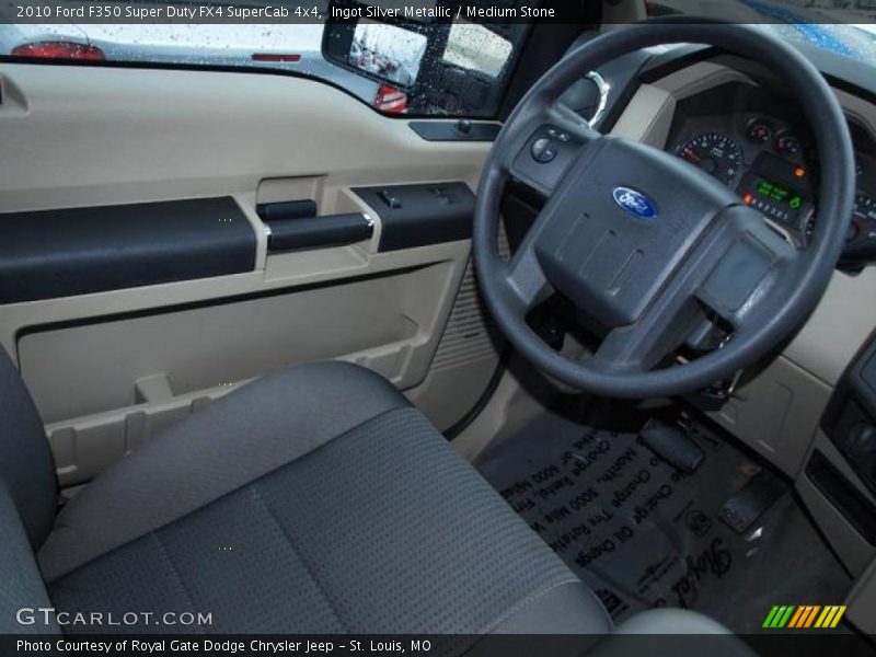 Ingot Silver Metallic / Medium Stone 2010 Ford F350 Super Duty FX4 SuperCab 4x4