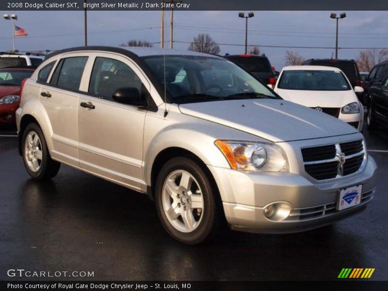 Bright Silver Metallic / Dark Slate Gray 2008 Dodge Caliber SXT