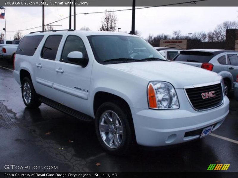Summit White / Ebony 2009 GMC Yukon XL SLE