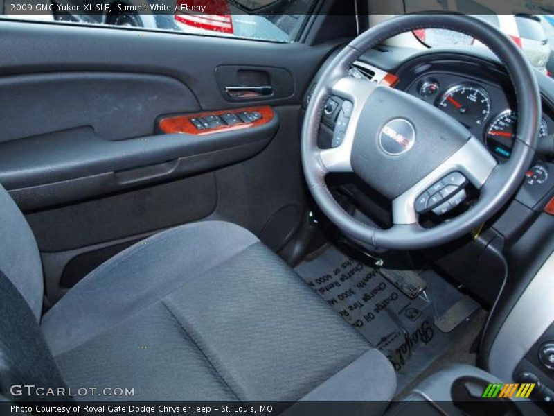 Summit White / Ebony 2009 GMC Yukon XL SLE