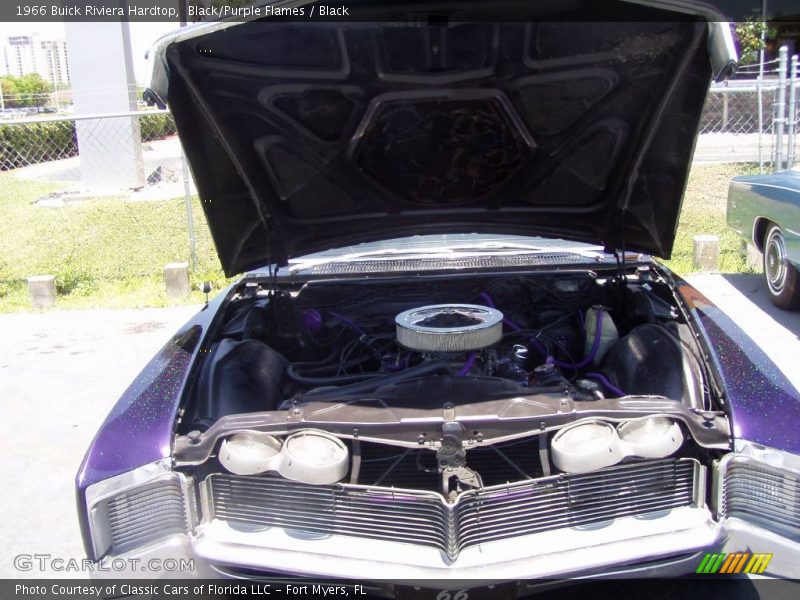 Black/Purple Flames / Black 1966 Buick Riviera Hardtop