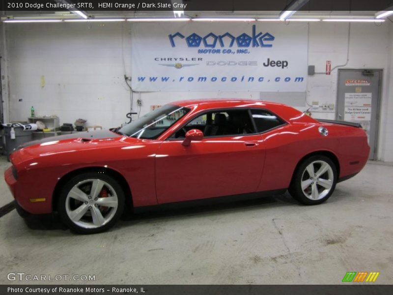 HEMI Orange / Dark Slate Gray 2010 Dodge Challenger SRT8