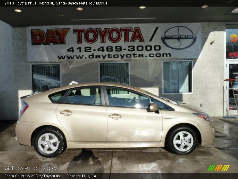 Sandy Beach Metallic / Bisque 2010 Toyota Prius Hybrid III