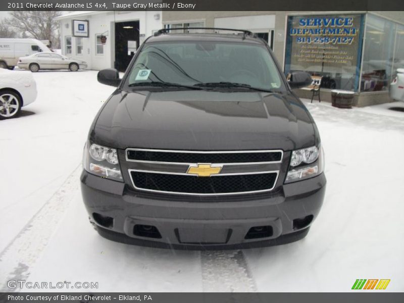 Taupe Gray Metallic / Ebony 2011 Chevrolet Avalanche LS 4x4