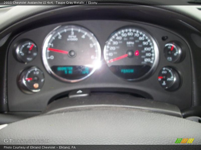 Taupe Gray Metallic / Ebony 2011 Chevrolet Avalanche LS 4x4