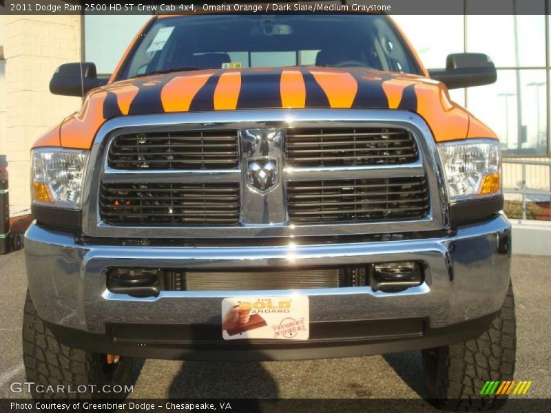 Omaha Orange / Dark Slate/Medium Graystone 2011 Dodge Ram 2500 HD ST Crew Cab 4x4