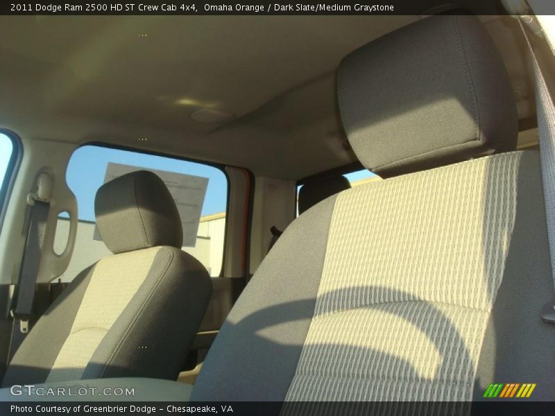 Omaha Orange / Dark Slate/Medium Graystone 2011 Dodge Ram 2500 HD ST Crew Cab 4x4