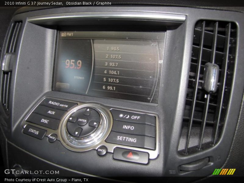 Obsidian Black / Graphite 2010 Infiniti G 37 Journey Sedan
