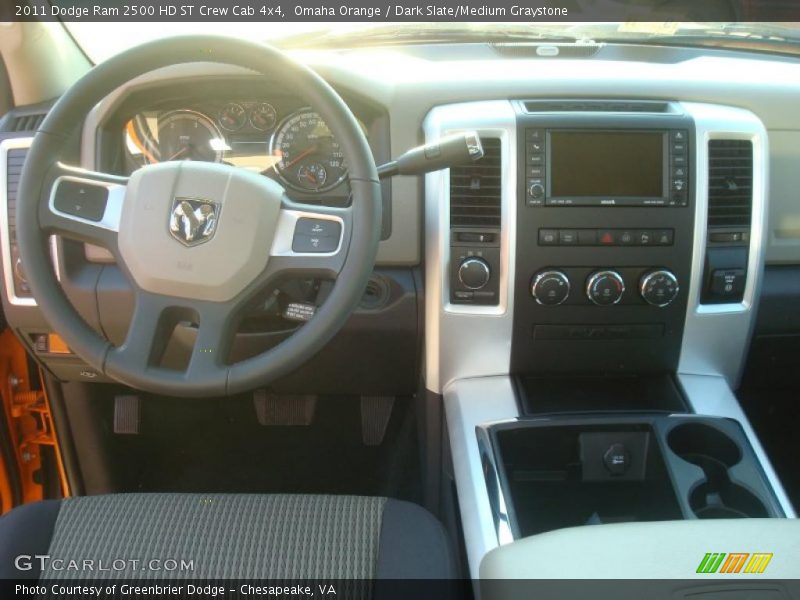 Omaha Orange / Dark Slate/Medium Graystone 2011 Dodge Ram 2500 HD ST Crew Cab 4x4