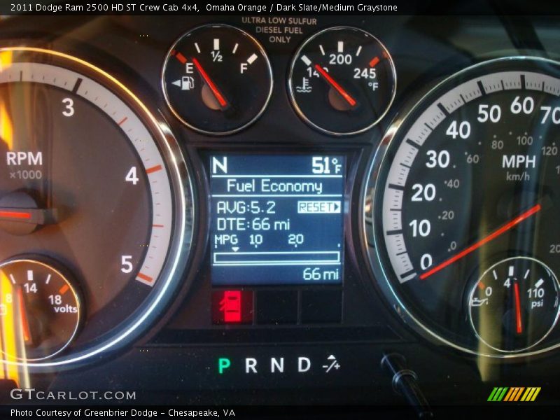  2011 Ram 2500 HD ST Crew Cab 4x4 ST Crew Cab 4x4 Gauges
