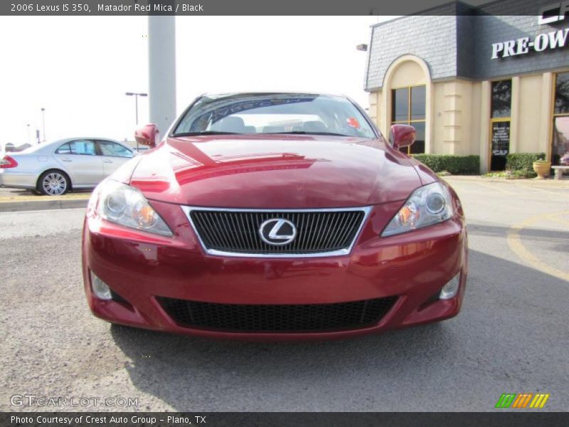 Matador Red Mica / Black 2006 Lexus IS 350