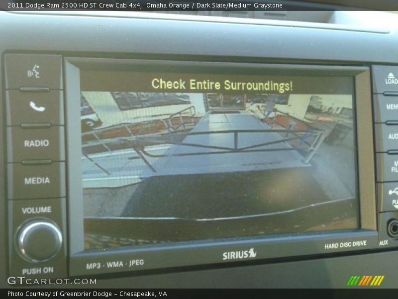 Omaha Orange / Dark Slate/Medium Graystone 2011 Dodge Ram 2500 HD ST Crew Cab 4x4