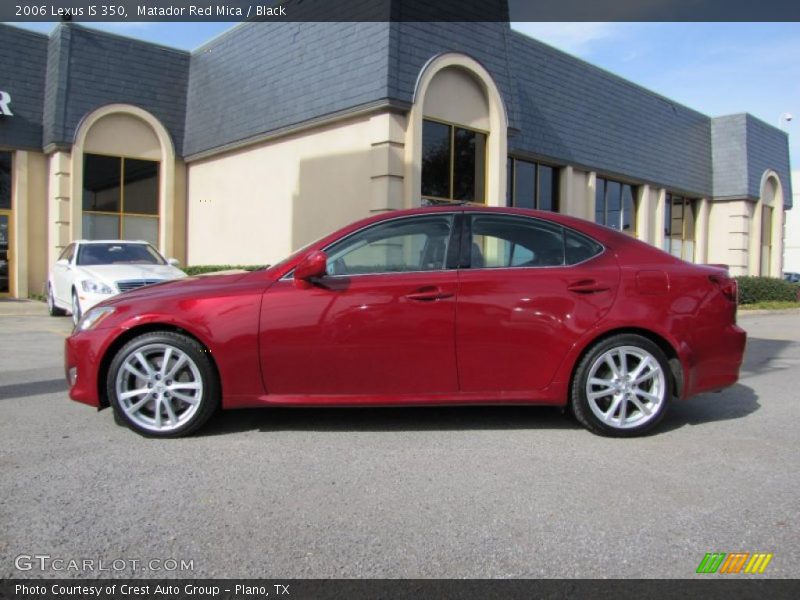 Matador Red Mica / Black 2006 Lexus IS 350