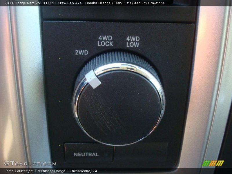 Omaha Orange / Dark Slate/Medium Graystone 2011 Dodge Ram 2500 HD ST Crew Cab 4x4