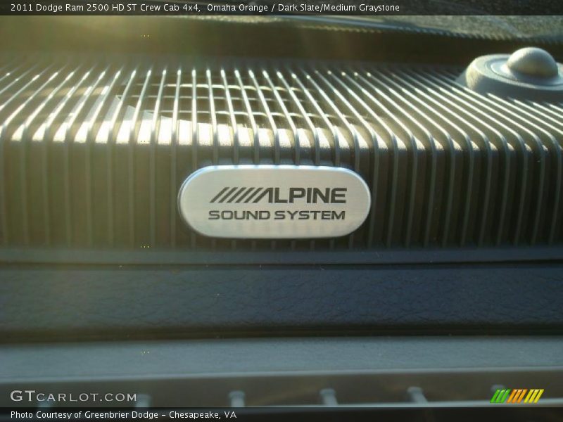 Omaha Orange / Dark Slate/Medium Graystone 2011 Dodge Ram 2500 HD ST Crew Cab 4x4