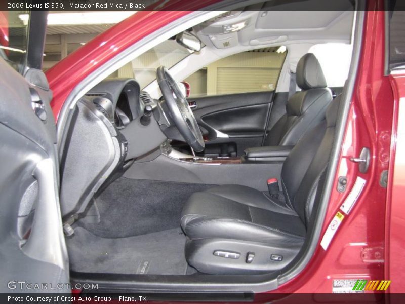 Matador Red Mica / Black 2006 Lexus IS 350
