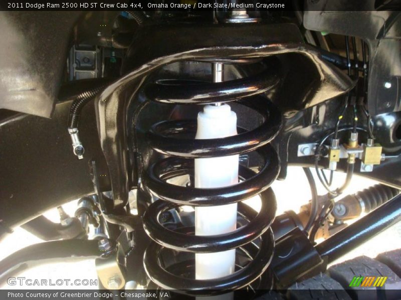 Omaha Orange / Dark Slate/Medium Graystone 2011 Dodge Ram 2500 HD ST Crew Cab 4x4