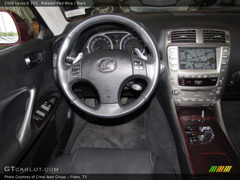 Matador Red Mica / Black 2006 Lexus IS 350