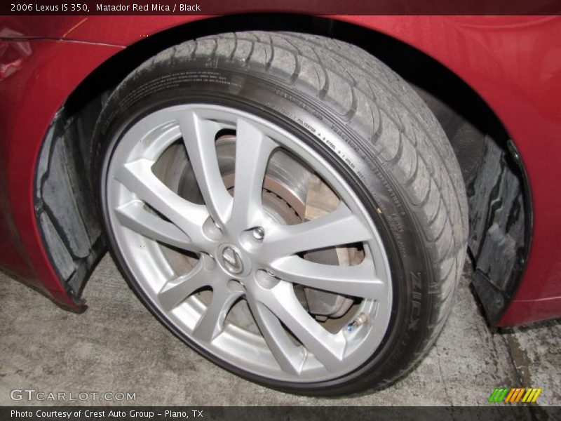 Matador Red Mica / Black 2006 Lexus IS 350