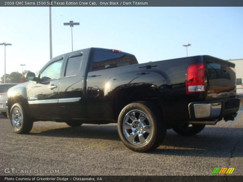 Onyx Black / Dark Titanium 2009 GMC Sierra 1500 SLE Texas Edition Crew Cab