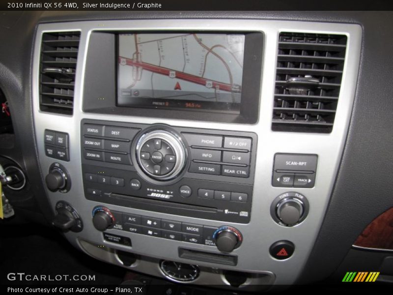 Controls of 2010 QX 56 4WD