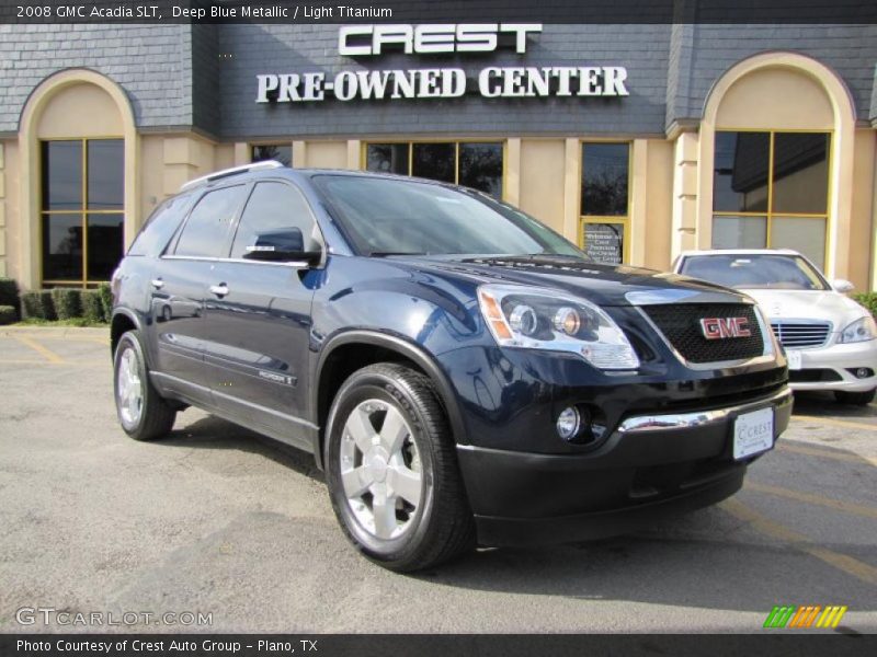 Deep Blue Metallic / Light Titanium 2008 GMC Acadia SLT