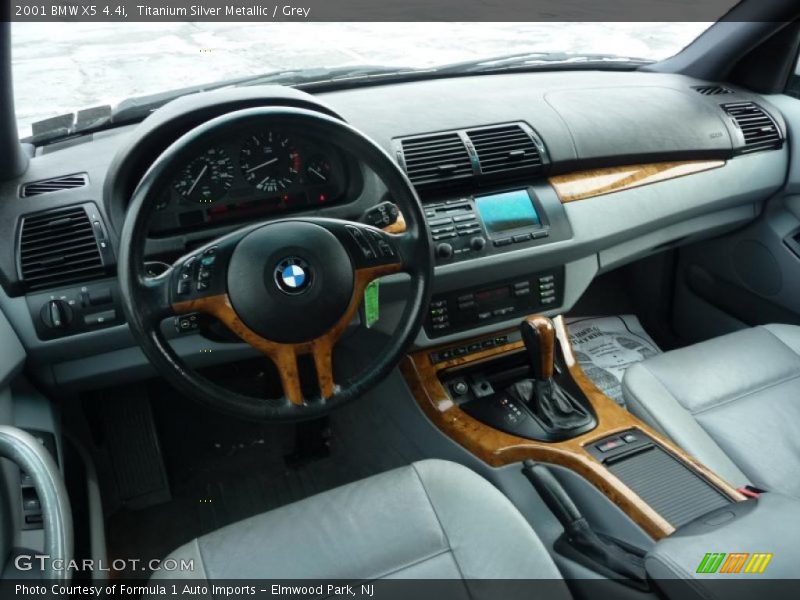 Titanium Silver Metallic / Grey 2001 BMW X5 4.4i