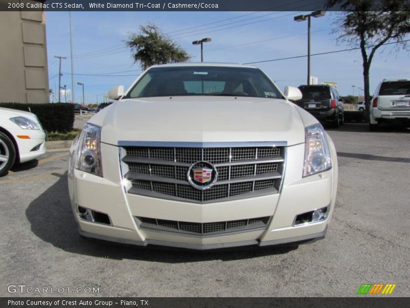 White Diamond Tri-Coat / Cashmere/Cocoa 2008 Cadillac CTS Sedan