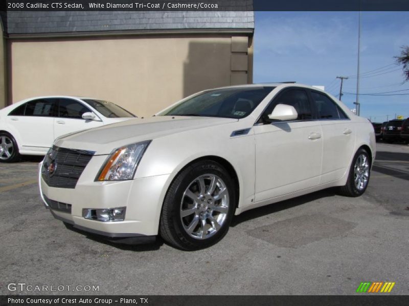 White Diamond Tri-Coat / Cashmere/Cocoa 2008 Cadillac CTS Sedan