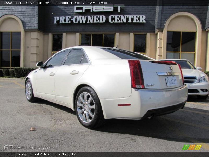 White Diamond Tri-Coat / Cashmere/Cocoa 2008 Cadillac CTS Sedan