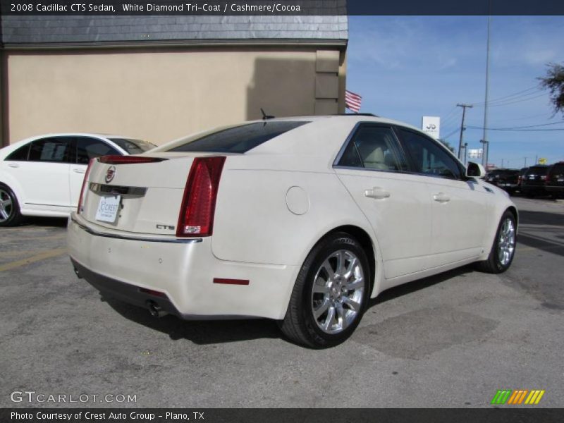 White Diamond Tri-Coat / Cashmere/Cocoa 2008 Cadillac CTS Sedan