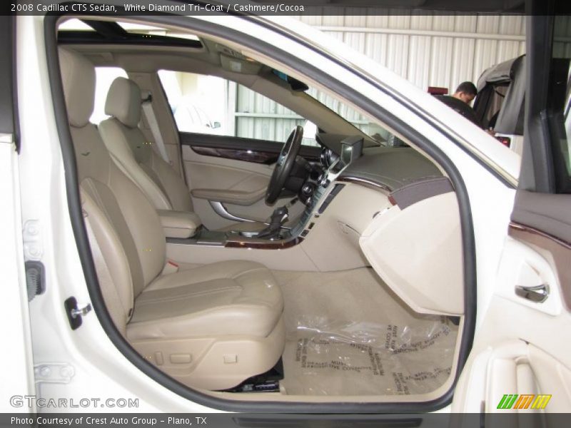 White Diamond Tri-Coat / Cashmere/Cocoa 2008 Cadillac CTS Sedan