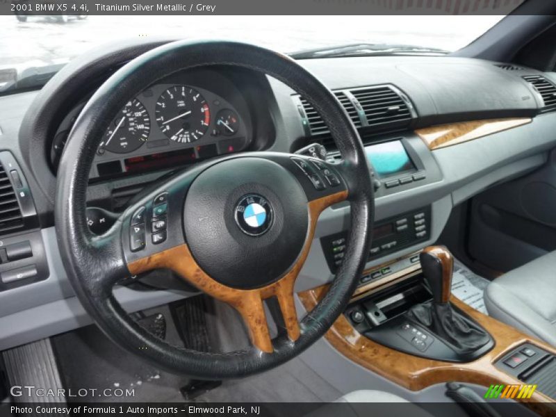 Titanium Silver Metallic / Grey 2001 BMW X5 4.4i