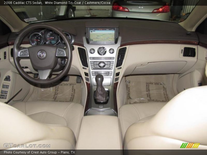 White Diamond Tri-Coat / Cashmere/Cocoa 2008 Cadillac CTS Sedan