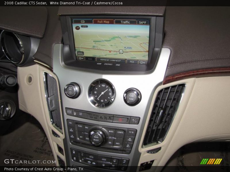 White Diamond Tri-Coat / Cashmere/Cocoa 2008 Cadillac CTS Sedan