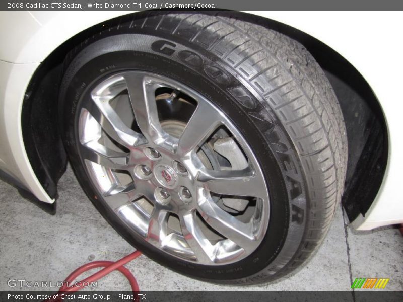 White Diamond Tri-Coat / Cashmere/Cocoa 2008 Cadillac CTS Sedan