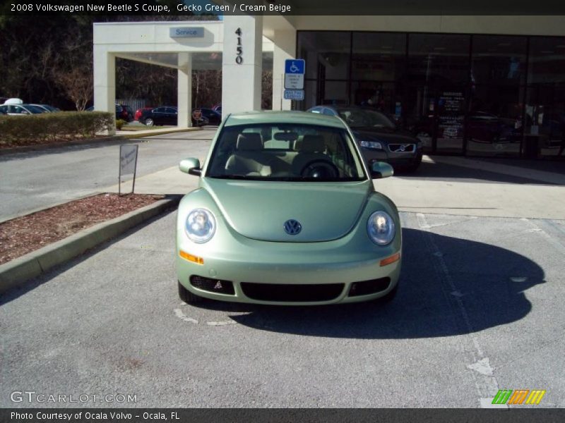 Gecko Green / Cream Beige 2008 Volkswagen New Beetle S Coupe